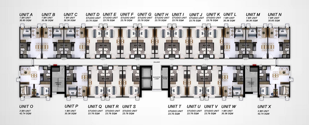 Silaya studio - Condo for Sale in Bulakan (Tower 1) Silaya